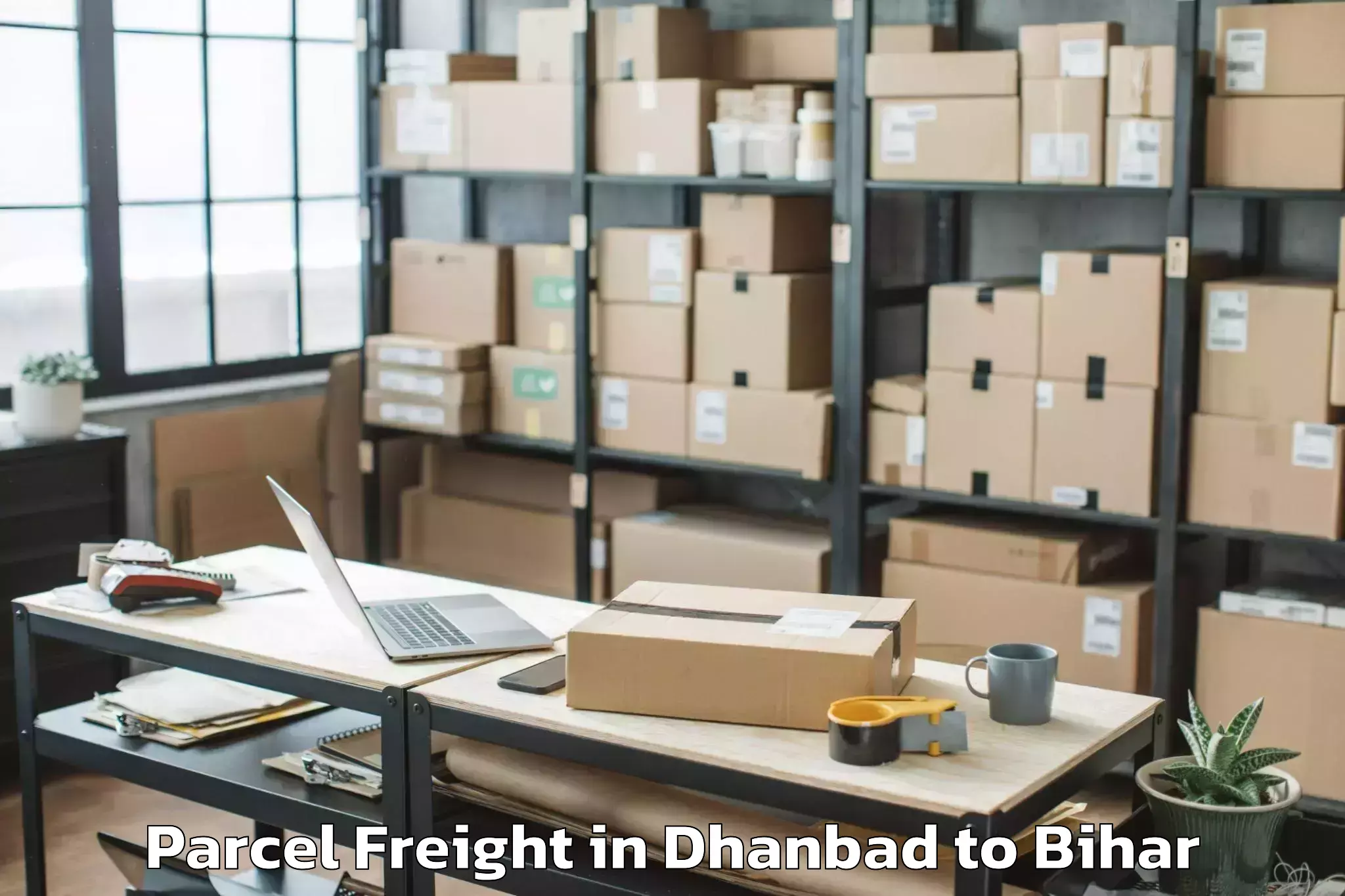 Comprehensive Dhanbad to Bhargama Parcel Freight